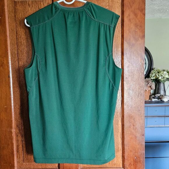 Nike Mens Large Green Sleeveless Top Athletic Fit Workout Ready - Picture 2 of 7